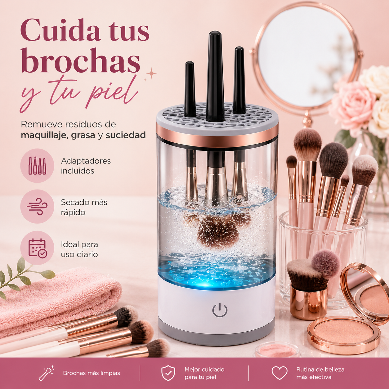 Limpiador Eléctrico de Brochas