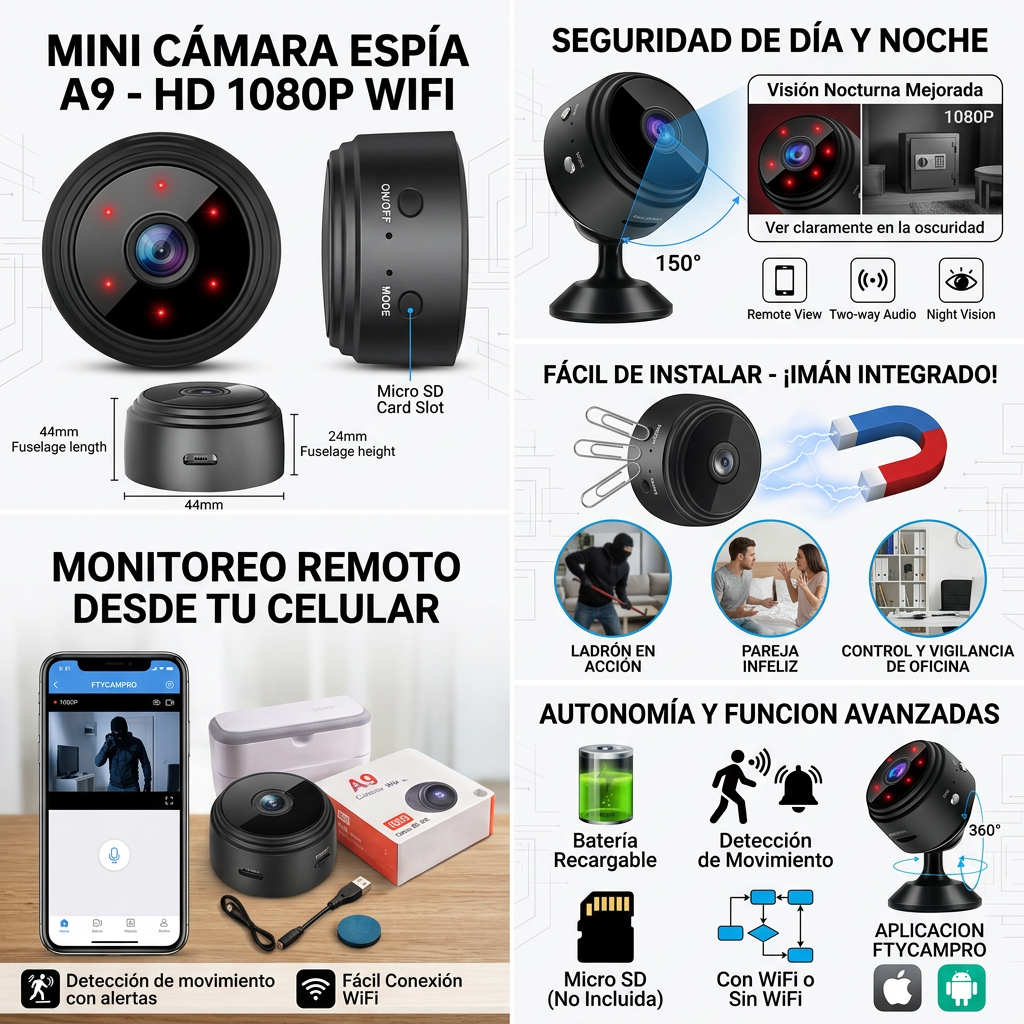MINI CAMARA ESPIA A9